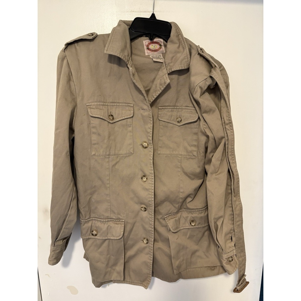 Vintage Women's Banana Republic Khaki Safari Jacket Size Med